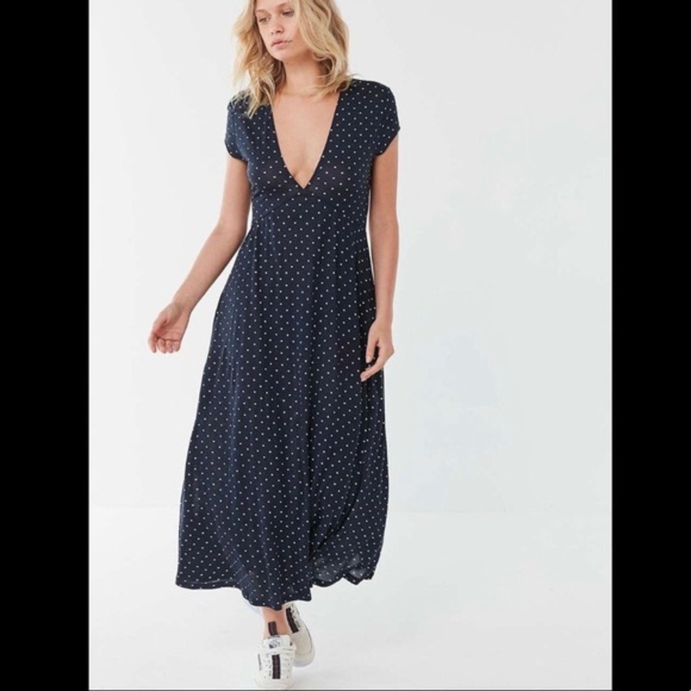 Urban outfitters polka dot midi/maxi dress